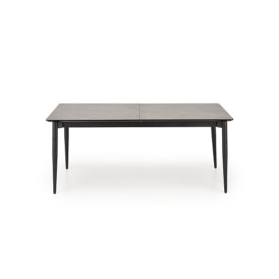 Tavolo allungabile CHARLES, piano - marmo grigio, gambe - nero