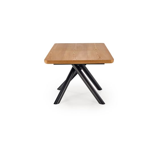 Tavolo allungabile DERRICK rovere naturale / nero (2p=1ks)