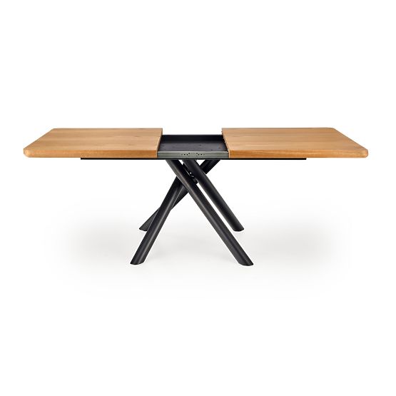 Tavolo allungabile DERRICK rovere naturale / nero (2p=1ks)