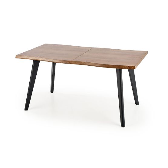 Tavolo allungabile DICKSON 120-180/80 cm, piano - naturale, gambe - nere (2p=1ks)