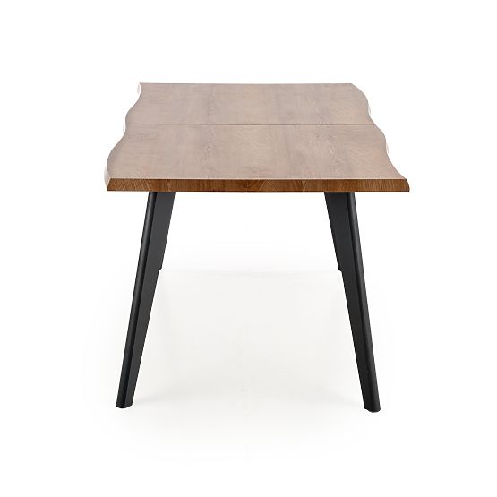 Tavolo allungabile DICKSON 120-180/80 cm, piano - naturale, gambe - nere (2p=1ks)