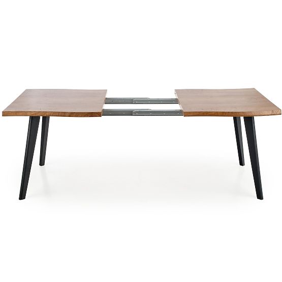 Tavolo allungabile DICKSON 120-180/80 cm, piano - naturale, gambe - nere (2p=1ks)