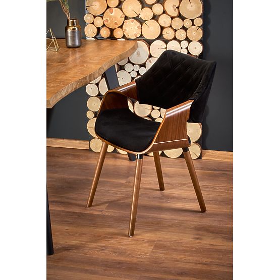 Tavolo allungabile DICKSON 120-180/80 cm, piano - naturale, gambe - nere (2p=1ks)