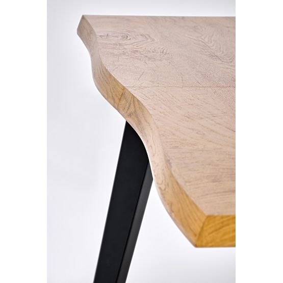 Tavolo allungabile DICKSON 2 150-210/90 cm, piano - naturale, gambe - nere (2p=1pz)