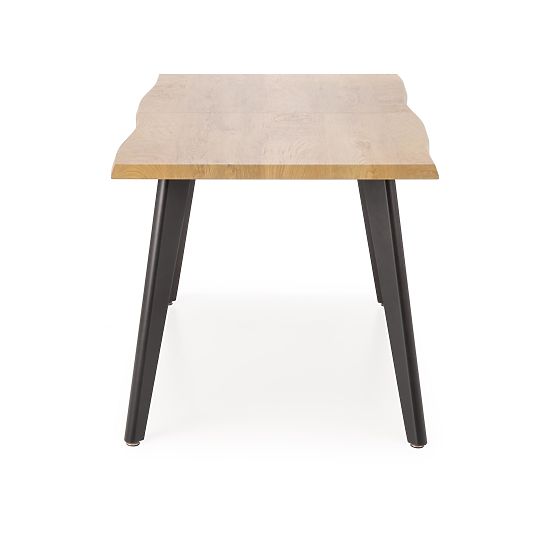 Tavolo allungabile DICKSON 2 150-210/90 cm, piano - naturale, gambe - nere (2p=1pz)