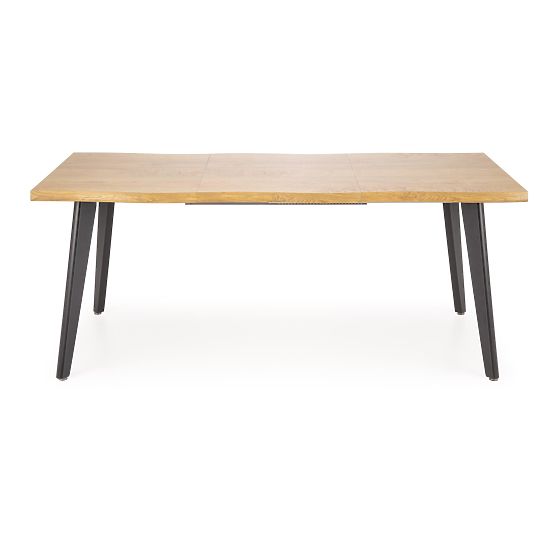 Tavolo allungabile DICKSON 2 150-210/90 cm, piano - naturale, gambe - nere (2p=1pz)