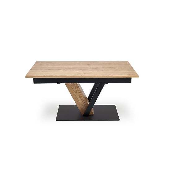 Tavolo allungabile FANIS, naturale / nero (3p=1ks)