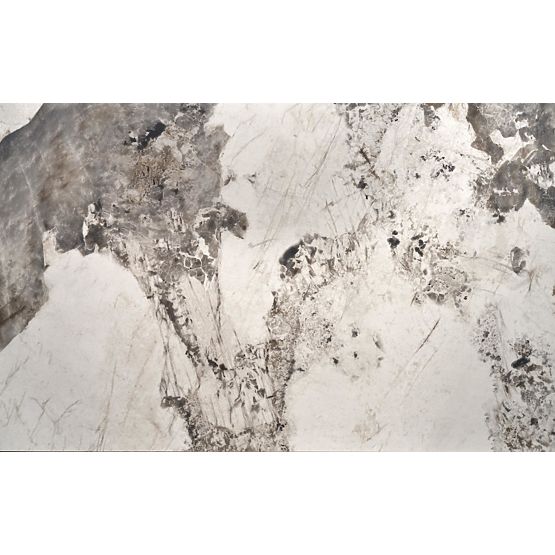 Tavolo allungabile FERNANDO, piano - marmo bianco, gambe - nere (3p=1ks)