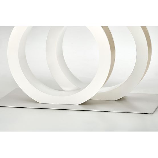 Tavolo allungabile GALARDO, bianco / oro (3p=1ks)