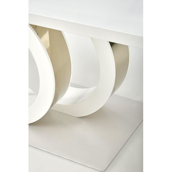 Tavolo allungabile GALARDO, bianco / oro (3p=1ks)