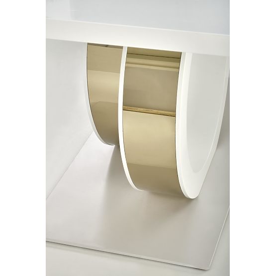 Tavolo allungabile GALARDO, bianco / oro (3p=1ks)