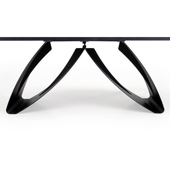 Tavolo allungabile HILARIO, piano - noce, gambe - nere (3p=1ks)