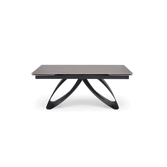 Tavolo allungabile HILARIO, piano - noce, gambe - nere (3p=1ks)