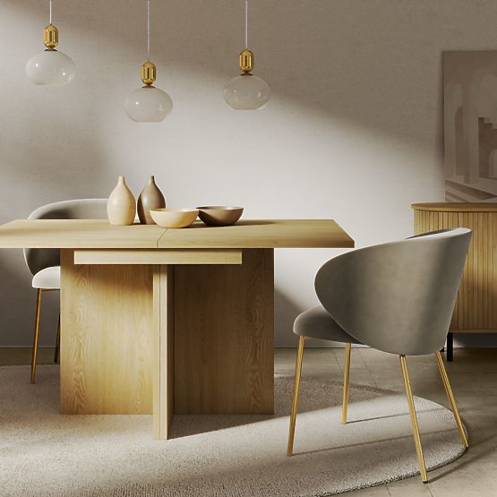 Tavolo allungabile Jose 140-200 cm, rettangolare, Rovere Cremona Torro