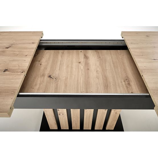 Tavolo allungabile LAMELLO 160-210/90 cm rovere artisan/nero