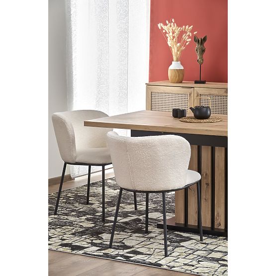 Tavolo allungabile LAMELLO 160-210/90 cm rovere artisan/nero