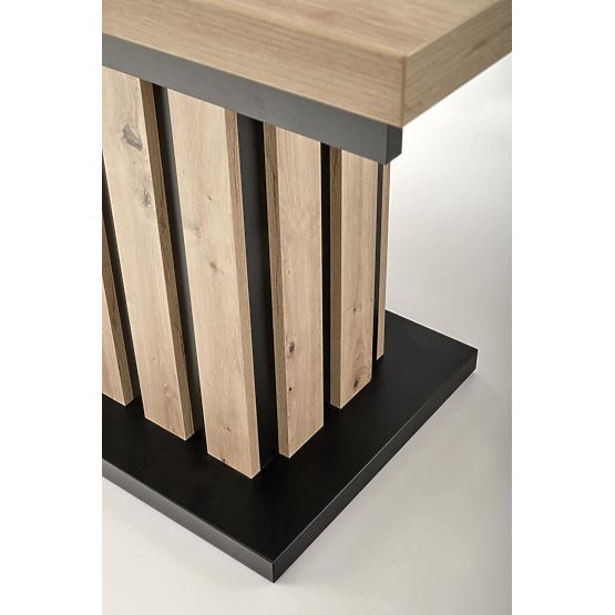 Tavolo allungabile LAMELLO 160-210/90 cm rovere artisan/nero