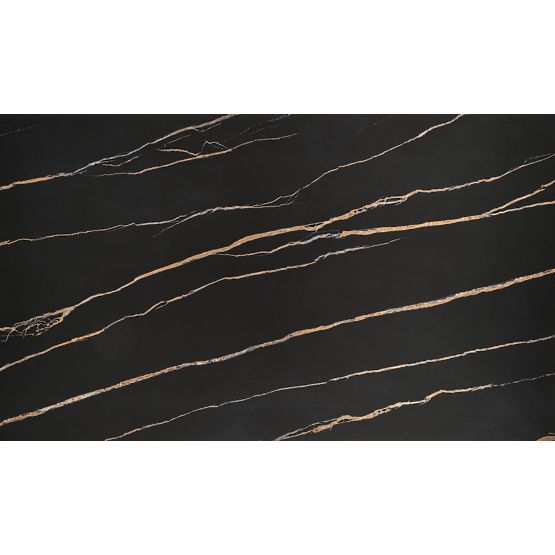 Tavolo allungabile LOZANO, marmo nero / noce (2p=1ks)