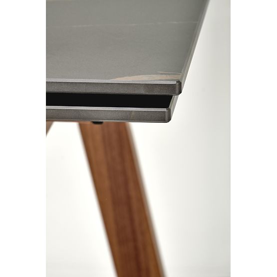 Tavolo allungabile LOZANO, marmo nero / noce (2p=1ks)