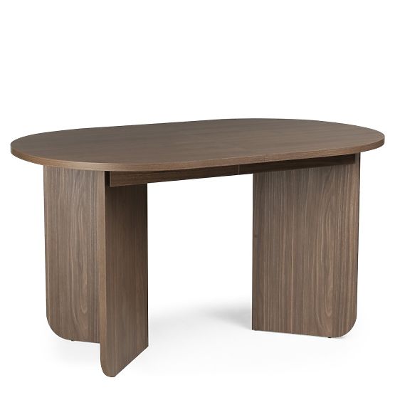 Tavolo allungabile Mou 140-200 cm, Noce Lincoln, piano ovale