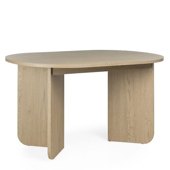 Tavolo allungabile Mou 140-200 cm, Rovere Cremona Torro, piano ovale