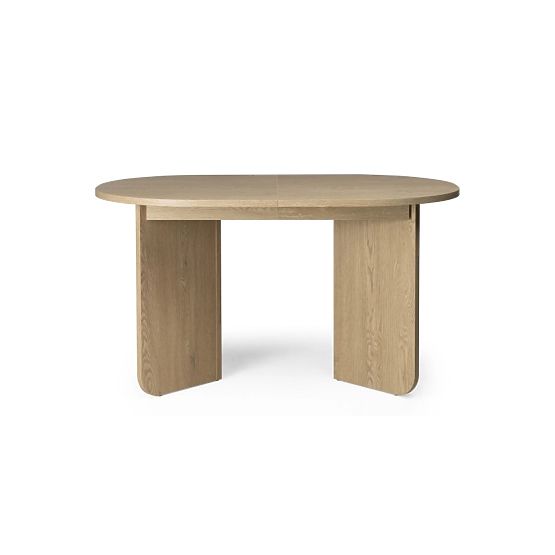 Tavolo allungabile Mou 140-200 cm, Rovere Cremona Torro, piano ovale