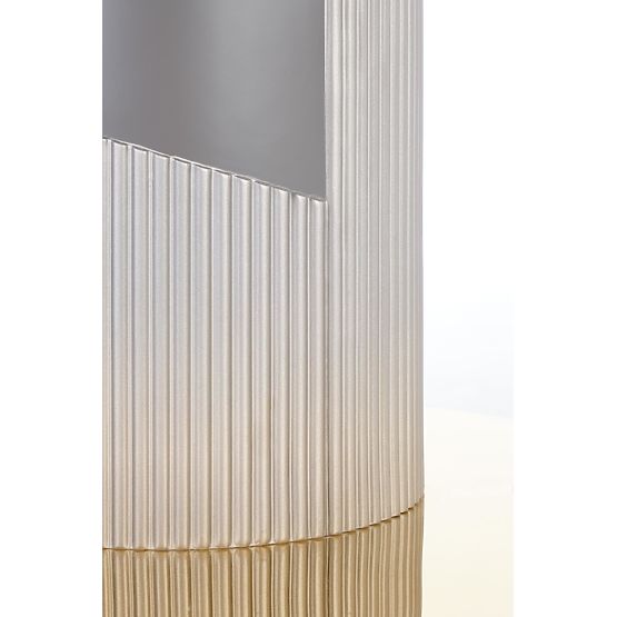 Tavolo allungabile MUSCAT piano - marmo grigio, gambe - grigio chiaro / oro