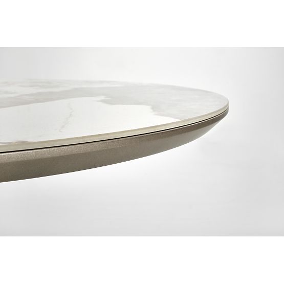 Tavolo estensibile ROBINSON, marmo beige / cappuccino / nero