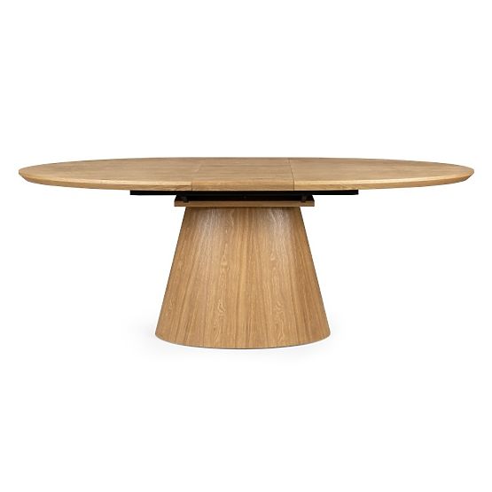 Tavolo allungabile Solan 160-200 cm, ovale, naturale
