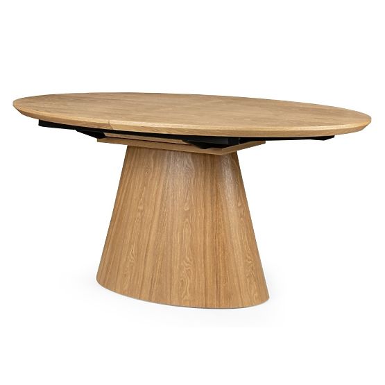 Tavolo allungabile Solan 160-200 cm, ovale, naturale