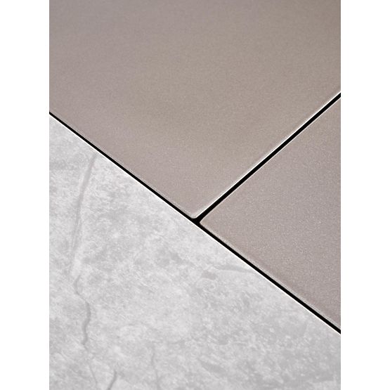 Tavolo allungabile VALENTINO grigio chiaro/oro