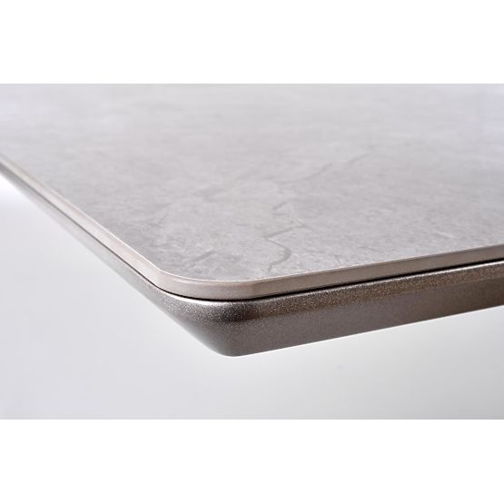 Tavolo allungabile VALENTINO grigio chiaro/oro