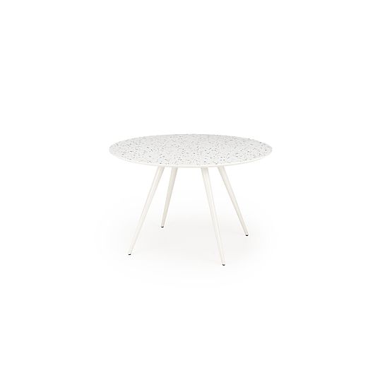 Tavolo ARAMIS, piano - terrazzo, gambe - bianco (2p=1ks)