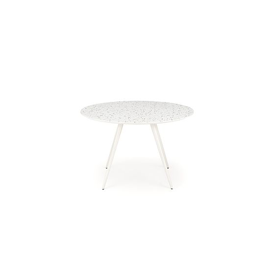 Tavolo ARAMIS, piano - terrazzo, gambe - bianco (2p=1ks)
