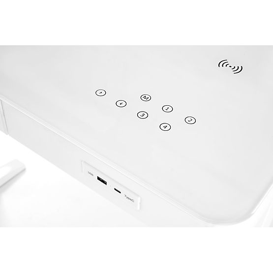 Tavolo B52 con funzione di regolazione dell'altezza, bianco (2p=1ks)