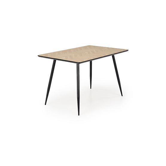 Tavolo BERTO piano - naturale, gambe - nero (2p=1ks)