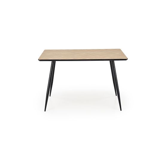 Tavolo BERTO piano - naturale, gambe - nero (2p=1ks)