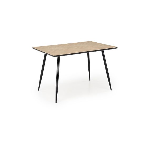 Tavolo BERTO piano - naturale, gambe - nero (2p=1ks)