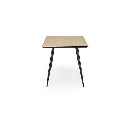 Tavolo BERTO piano - naturale, gambe - nero (2p=1ks)