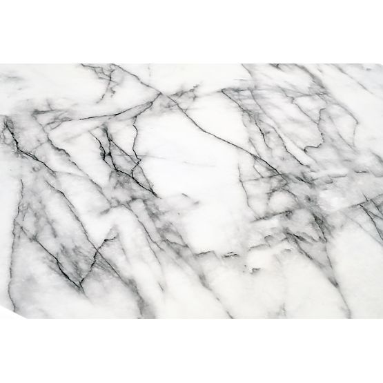Tavolo BRODWAY piano - marmo bianco, gamba - nero