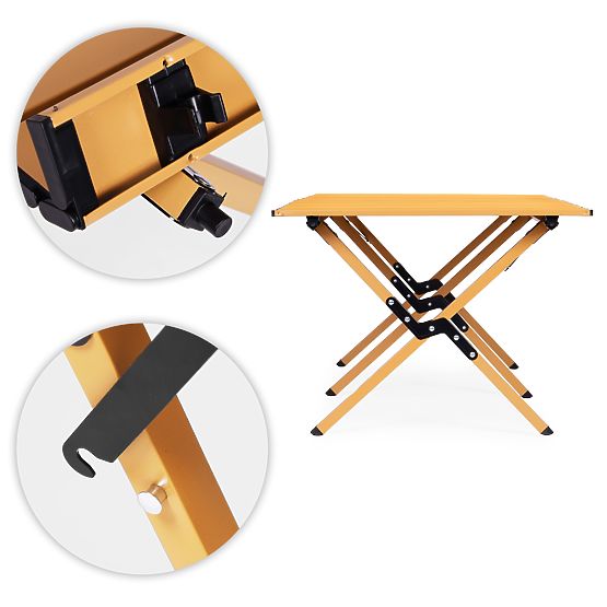 Tavolo da campeggio pieghevole 120x60 cm con borsa MultiGarden