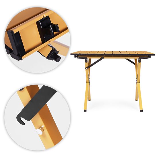 Tavolo da campeggio pieghevole 60x60 cm con borsa MultiGarden