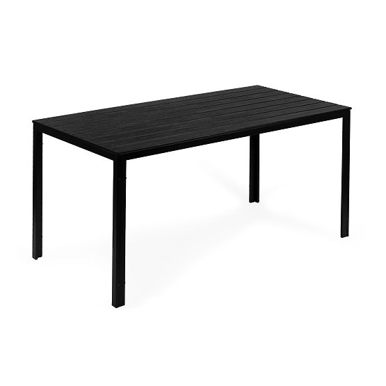 Tavolo da catering da giardino 156 x 78 cm Nero