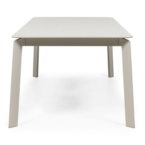 Tavolo da giardino allungabile Canelli 175-234 cm, in alluminio, rettangolare, beige chiaro