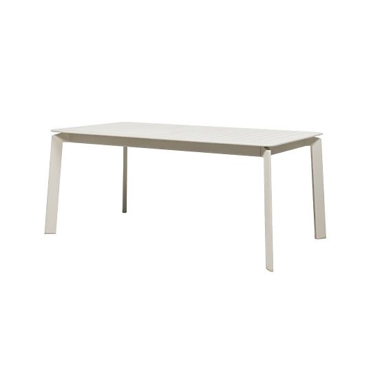 Tavolo da giardino allungabile Canelli 175-234 cm, in alluminio, rettangolare, beige chiaro
