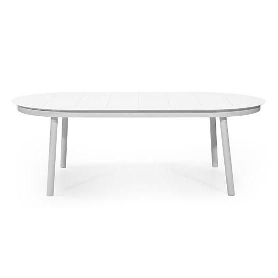 Tavolo da giardino allungabile Marinelli 230-300 cm, in alluminio, bianco