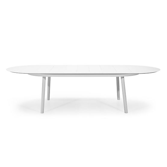Tavolo da giardino allungabile Marinelli 230-300 cm, in alluminio, bianco