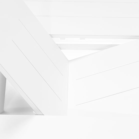 Tavolo da giardino allungabile Marinelli 230-300 cm, in alluminio, bianco