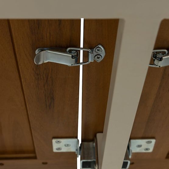 Tavolo da giardino allungabile Porticato 211-300 cm in legno di acacia FSC, effetto teak, beige chia