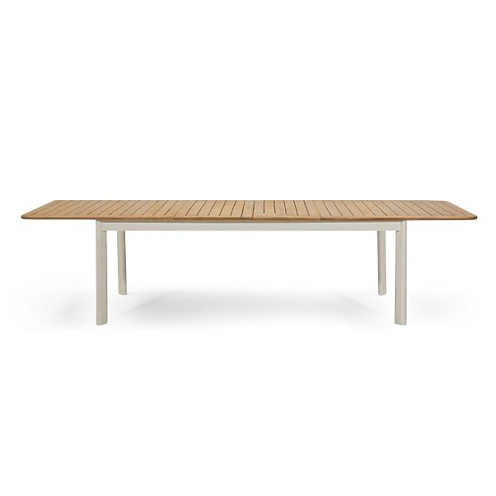 Tavolo da giardino allungabile Porticato 211-300 cm in legno di acacia FSC, effetto teak, beige chia